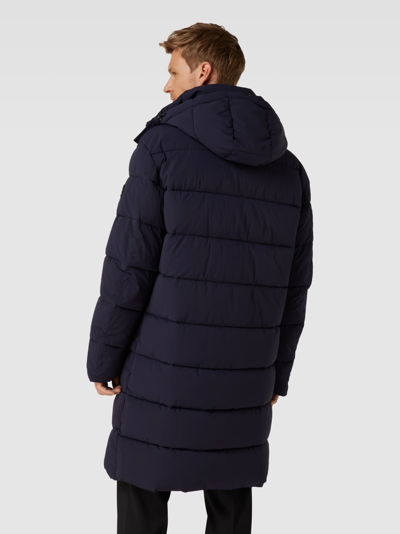 Steppjacke in unifarbenem Design Modell 'Winston' in marineblau