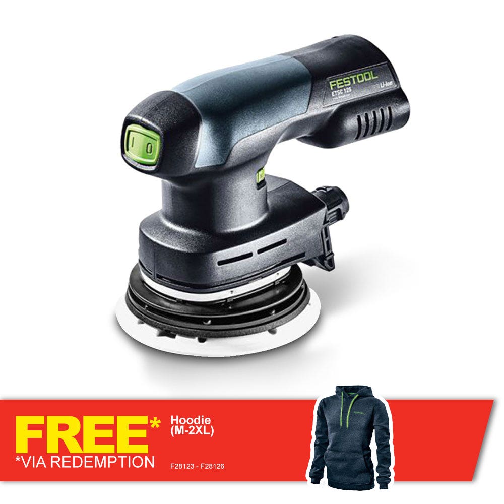 Lixadeira excêntrica sem escova FESTOOL 18 V 2 x 3,1 Ah 125 mm 575718