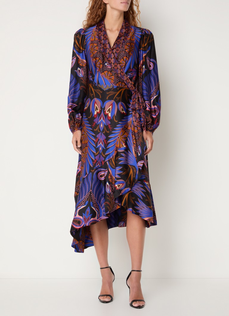 Rochie midi cu imprimeu de inimă Farm Rio