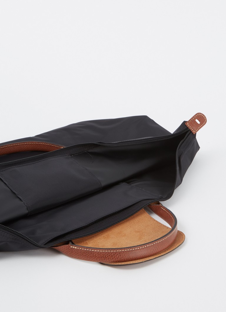Geantă de călătorie Longchamp Le Pliage L cu detalii din piele