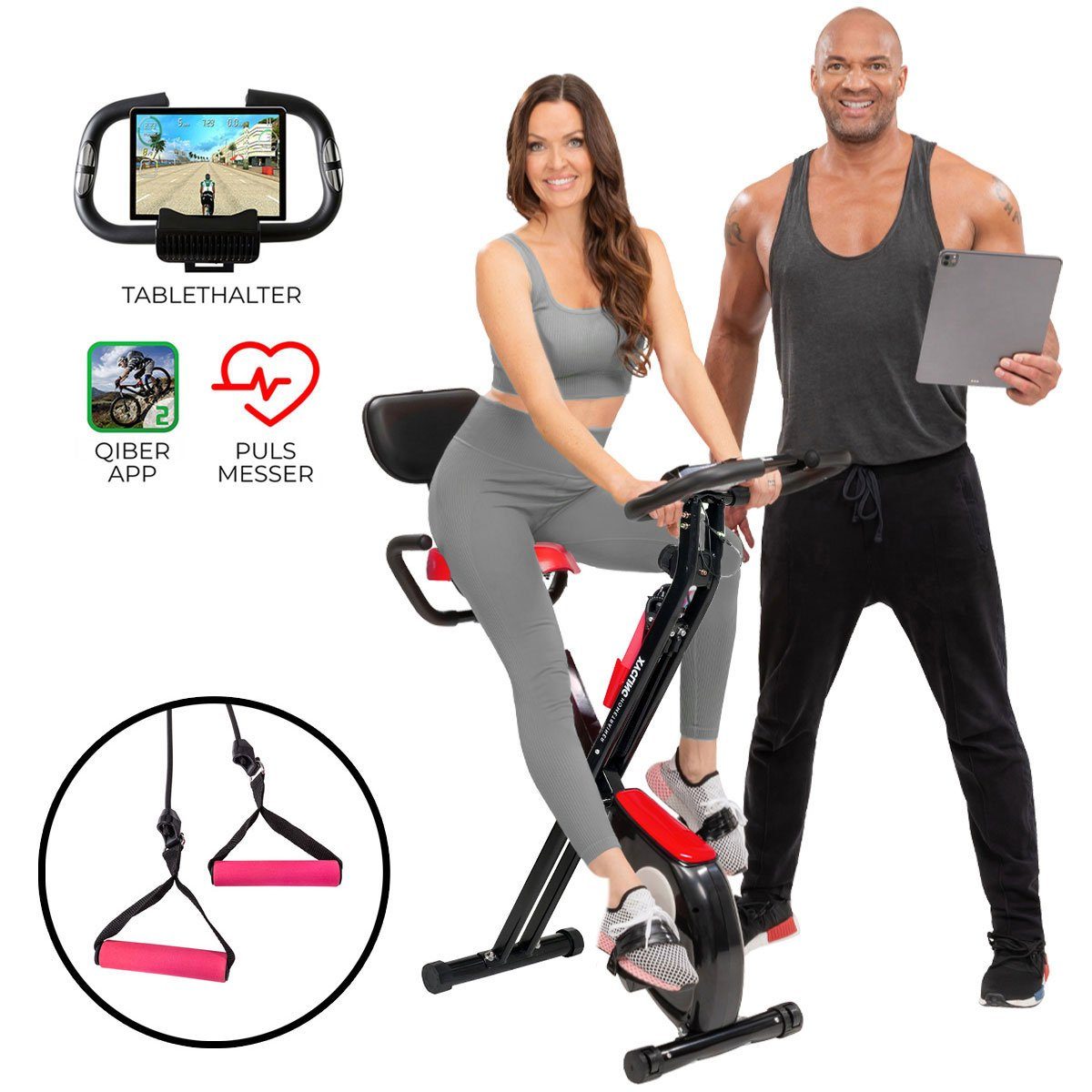 Miweba Sports Heimtrainer Profi Fitnessbike X-Bike 