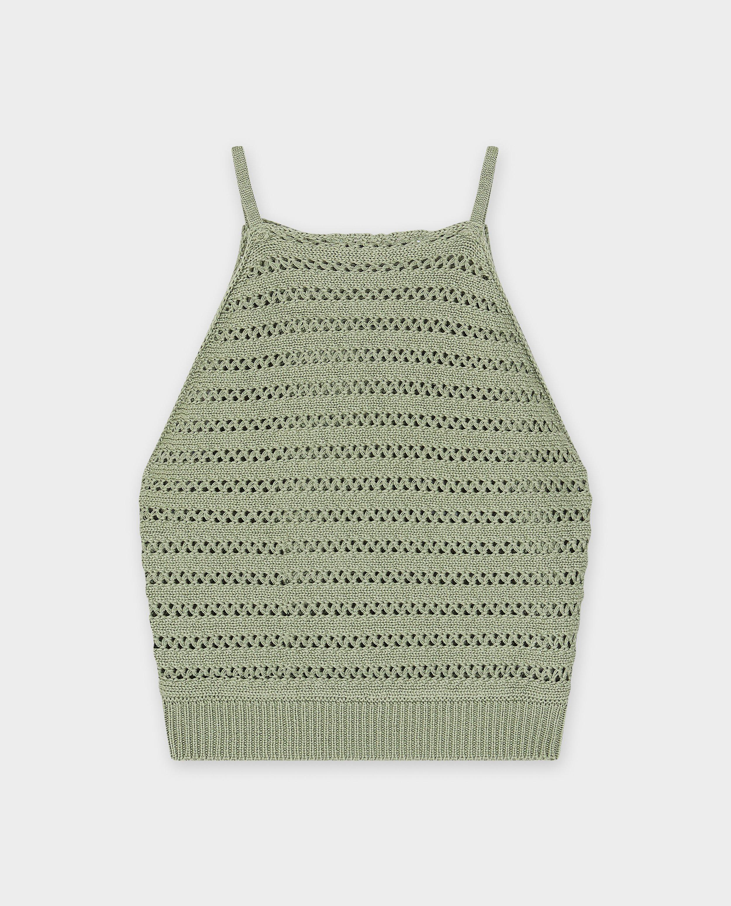 Top croșetat Tiffosi kaki