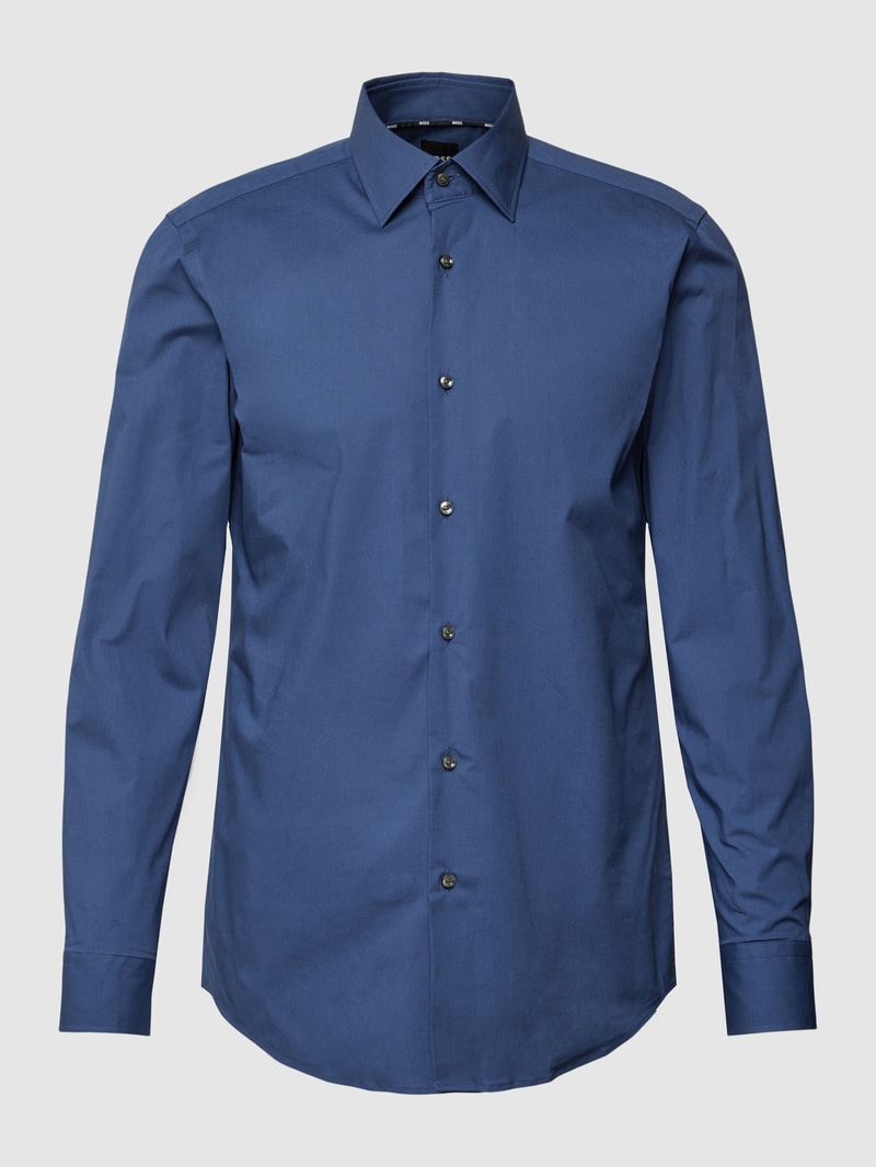 Slim Fit Business-Hemd mit Kentkragen Modell 'HANK' in jeans