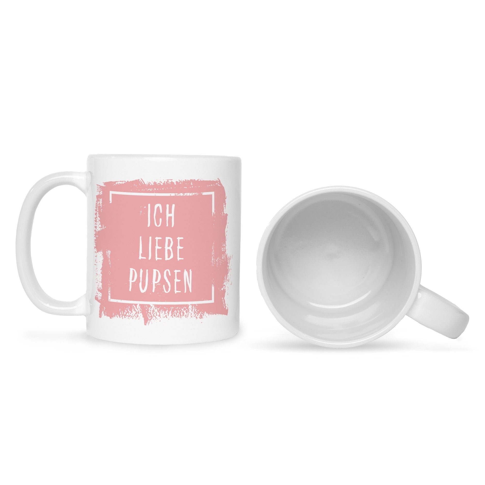GRAVURZEILE Tasse Bedruckte Tasse mit Spruch - Ich Liebe Pupsen - Lustige Geschenke - Geschenk für Mama Papa Freunde Geburtstag Muttertag Vatertag Valentinstag Weihnachten - für Männer & Frauen - für Sie & Ihn