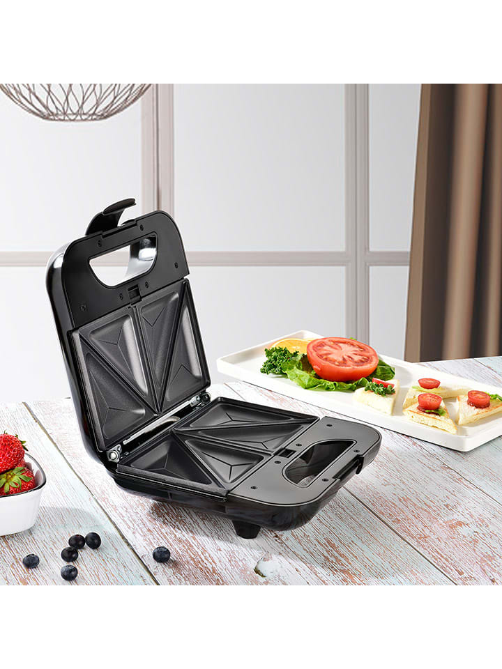 KITCHENCOOK Sandwichmaker in Silber/ Schwarz - (B)31 x (H)27,5 x (T)53 cm günstig kaufen onesize