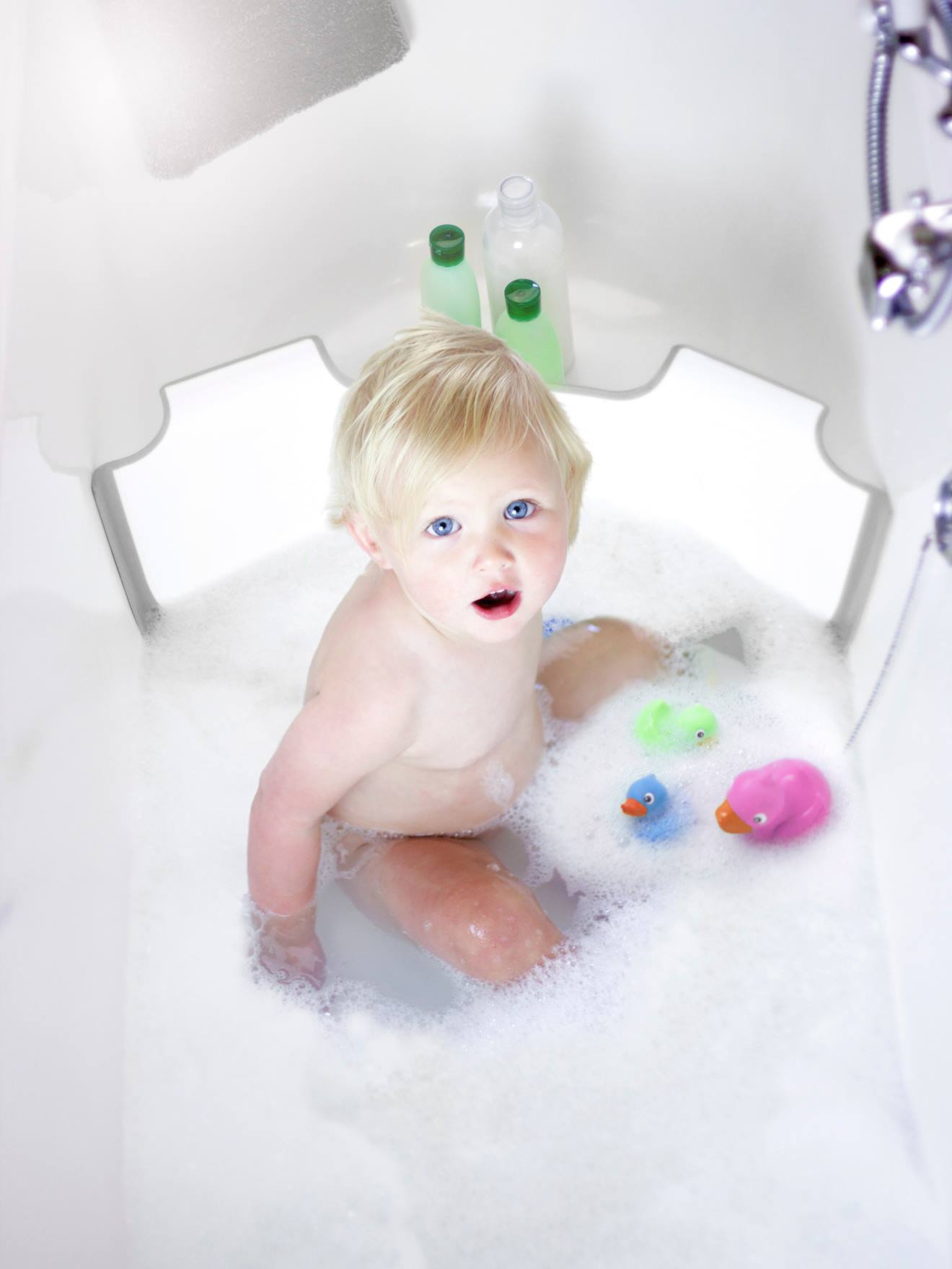 Réducteur de baignoire 0+ BABYDAM gris/blanc