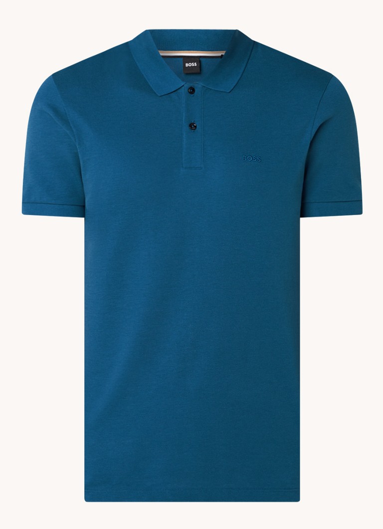 Polo HUGO BOSS Pallas de corte regular em algodão piqué