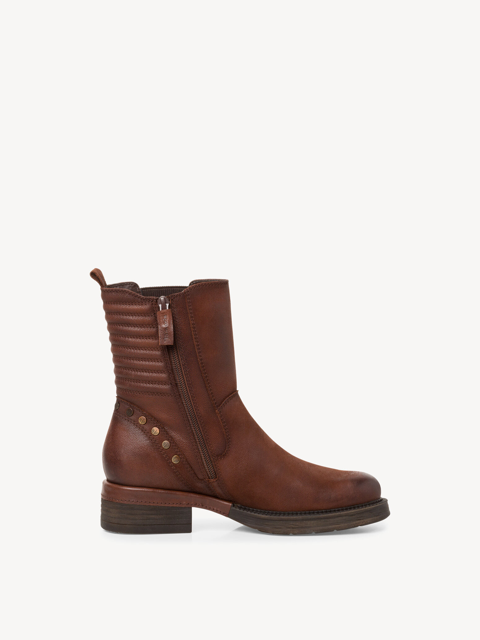 Bottine Chelsea en cuir - marron