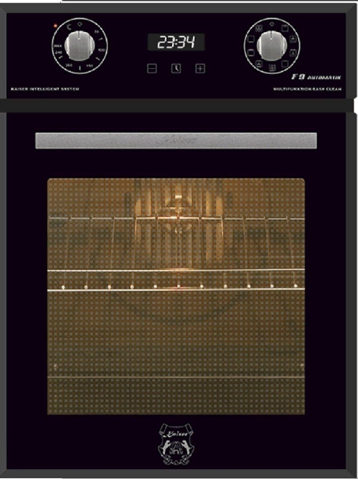 Kaiser Küchengeräte Backofen-Set EH 4747 + KCT 4745 F, Einbaubackofen 45 cm, 50 L,9 Funktionen +Glaskeramik-Kochfeld, 45 cm