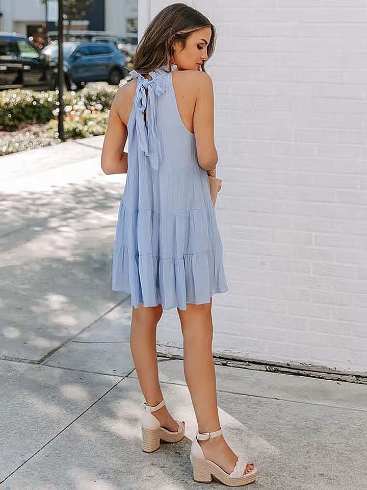 Tina Kleid in Hellblau günstig kaufen M