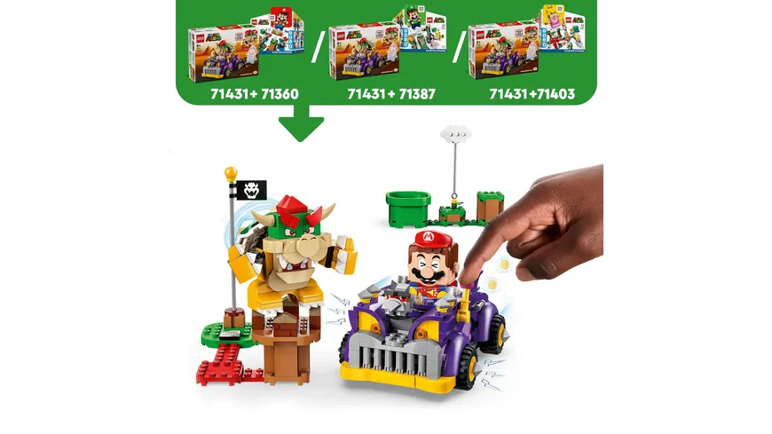 LEGO Super Mario 71431 Bowsers Monsterkarre – Erweiterungsset Spielzeug