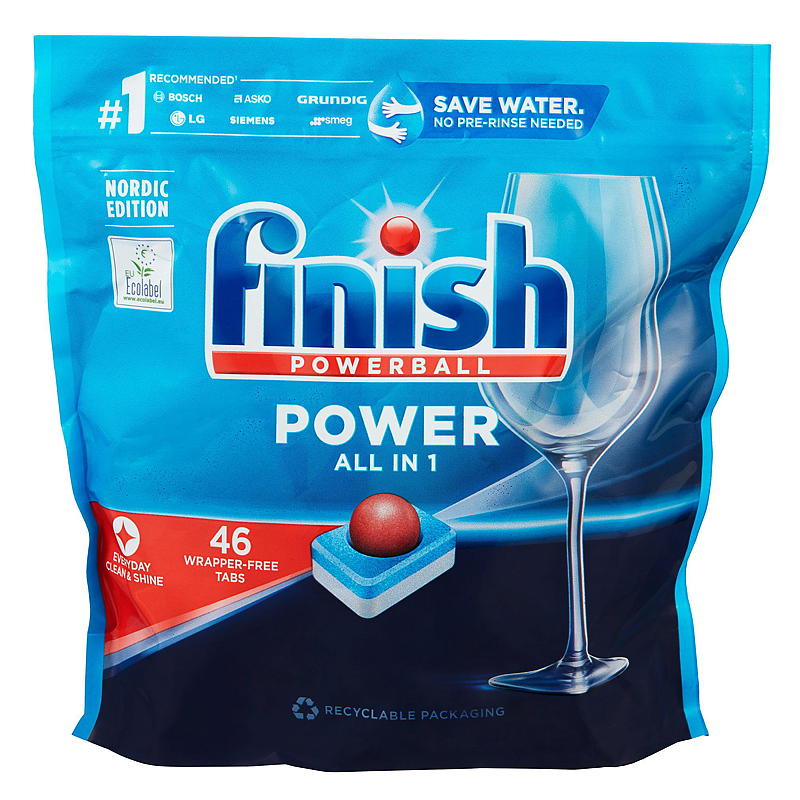 Finish Oppvasktabletter 46 stk All in 1 Finish Power