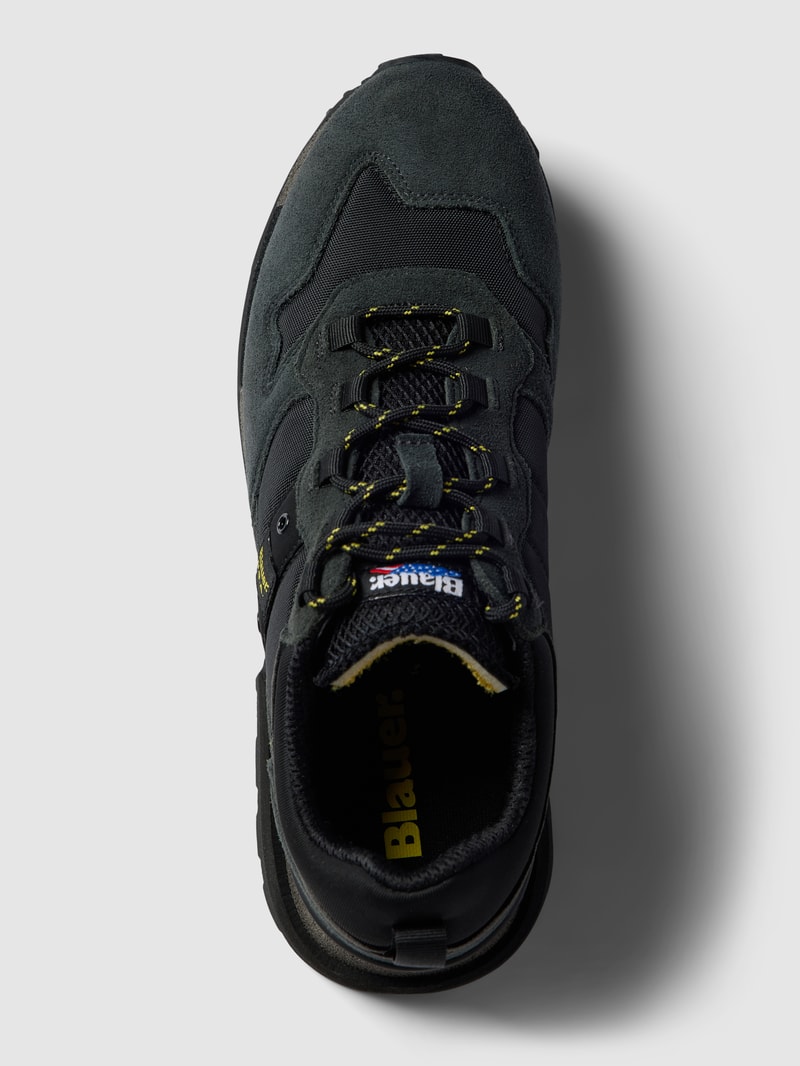 Sneaker mit Label-Detail Modell 'HERON' in schwarz