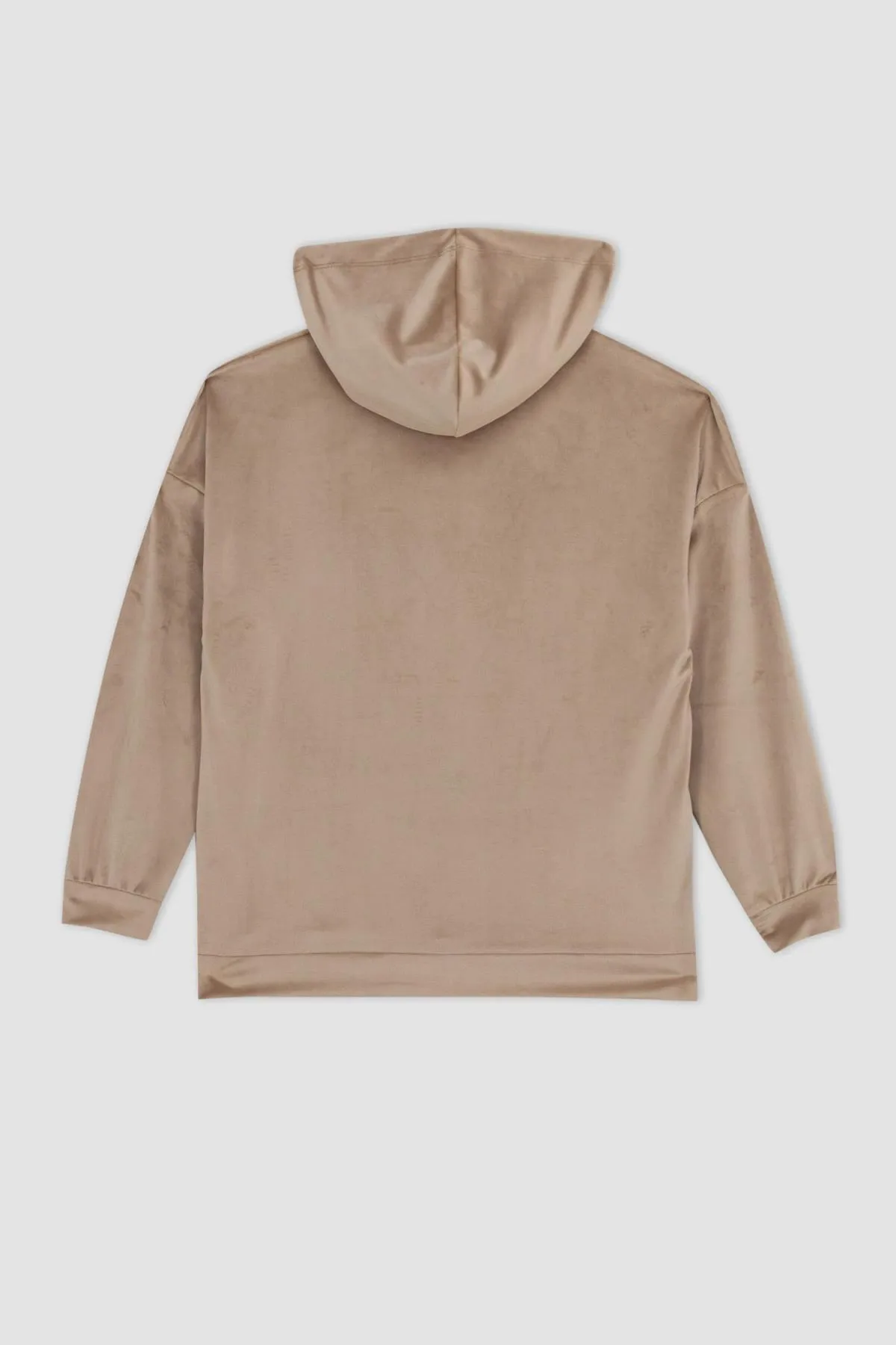 DeFacto  Umstands-Sweatshirt aus Samt mit Kapuzenärmeln und Schwungrad Z6871az22wn