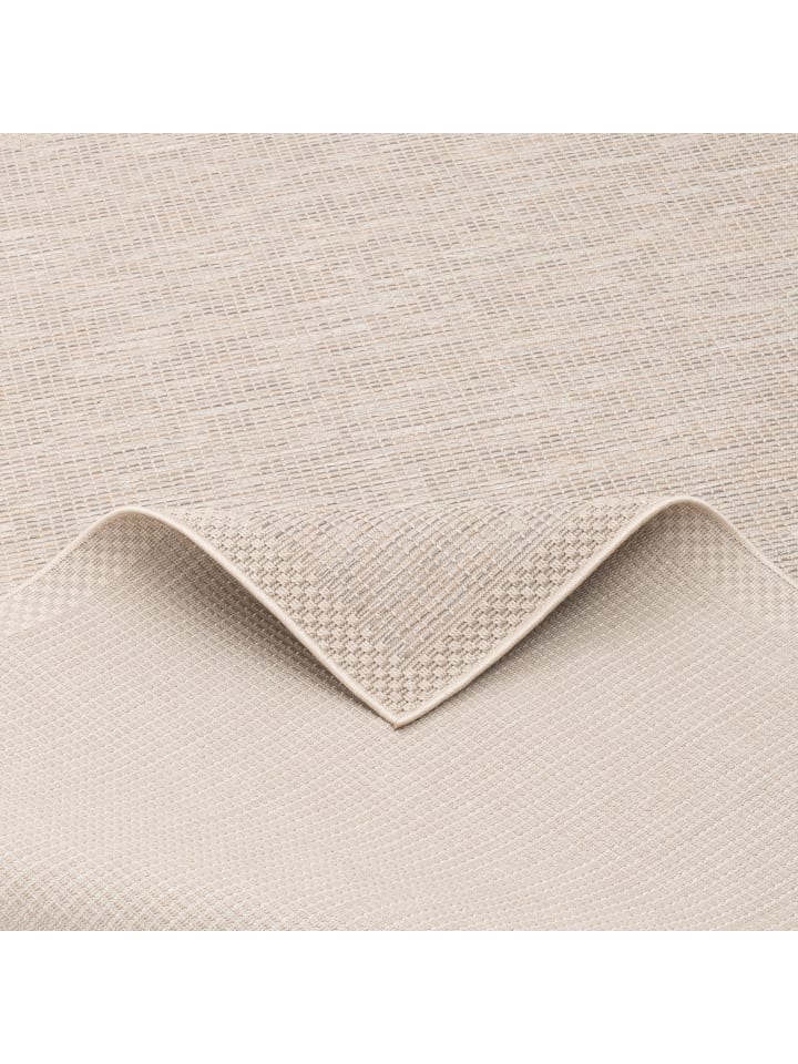 Pergamon In & Outdoor Teppich Flachgewebe Ottawa Bordüre in Beige günstig kaufen