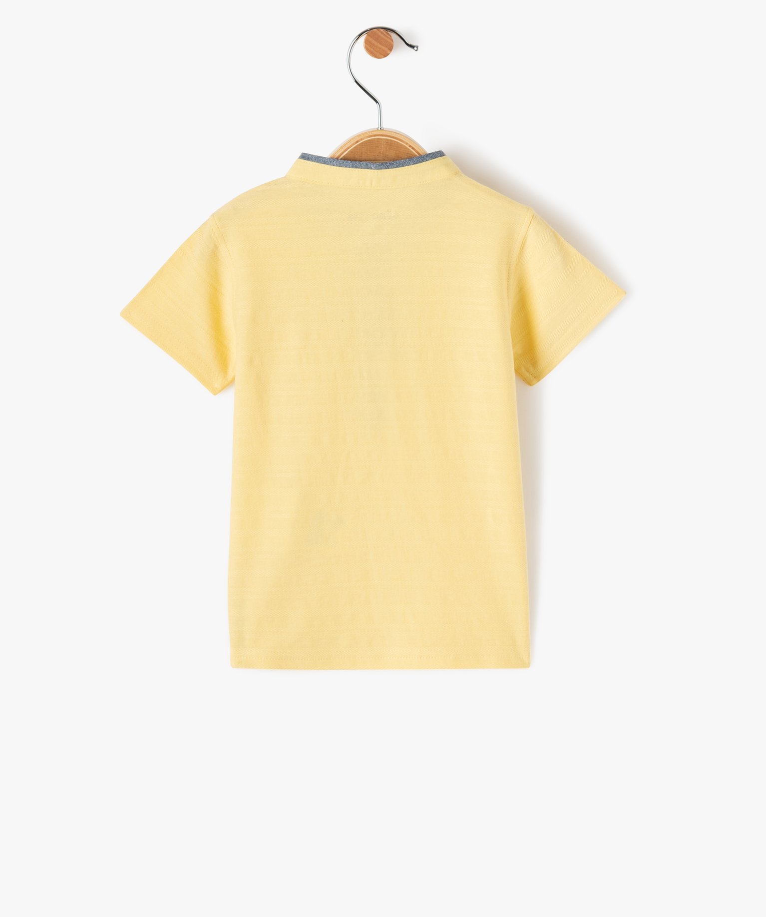 Polo bébé Garçon à col mao jaune | GEMO