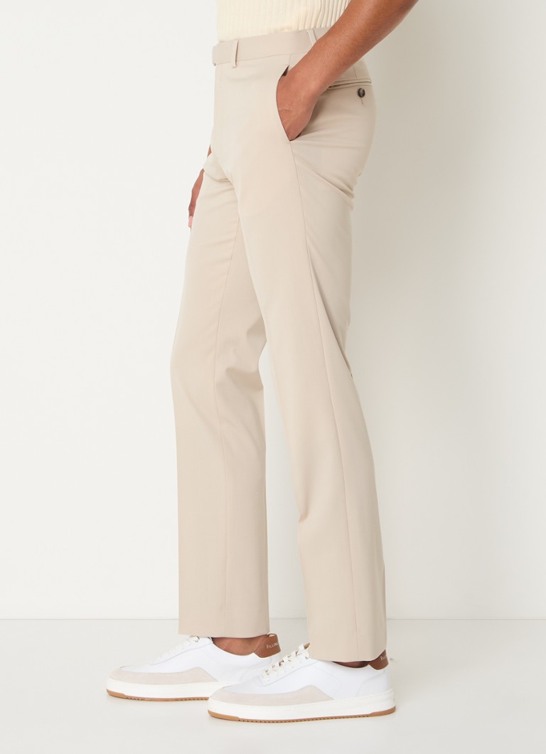 Sandro slim-fit trousers in virgin wool blend with side pockets