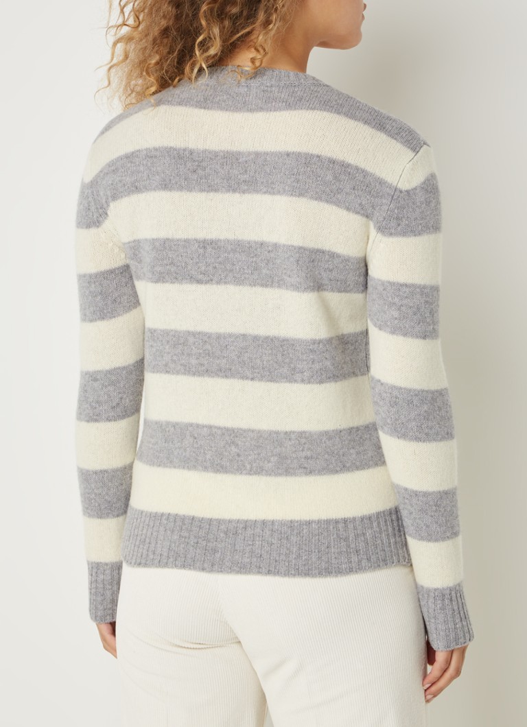 Maglione Benetton in lana pregiata con righe stampate