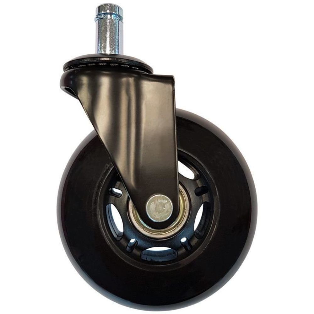LC-Power Stuhlrolle LC-CASTERS-7BB-SPEED Gaming Stuhlrollen Set, Gamingstuhlrollen, Ersatzstuhlrollen Set, Inline-Skater-Rollen für Gamingstuhl, leichtläufig, 5 Stück