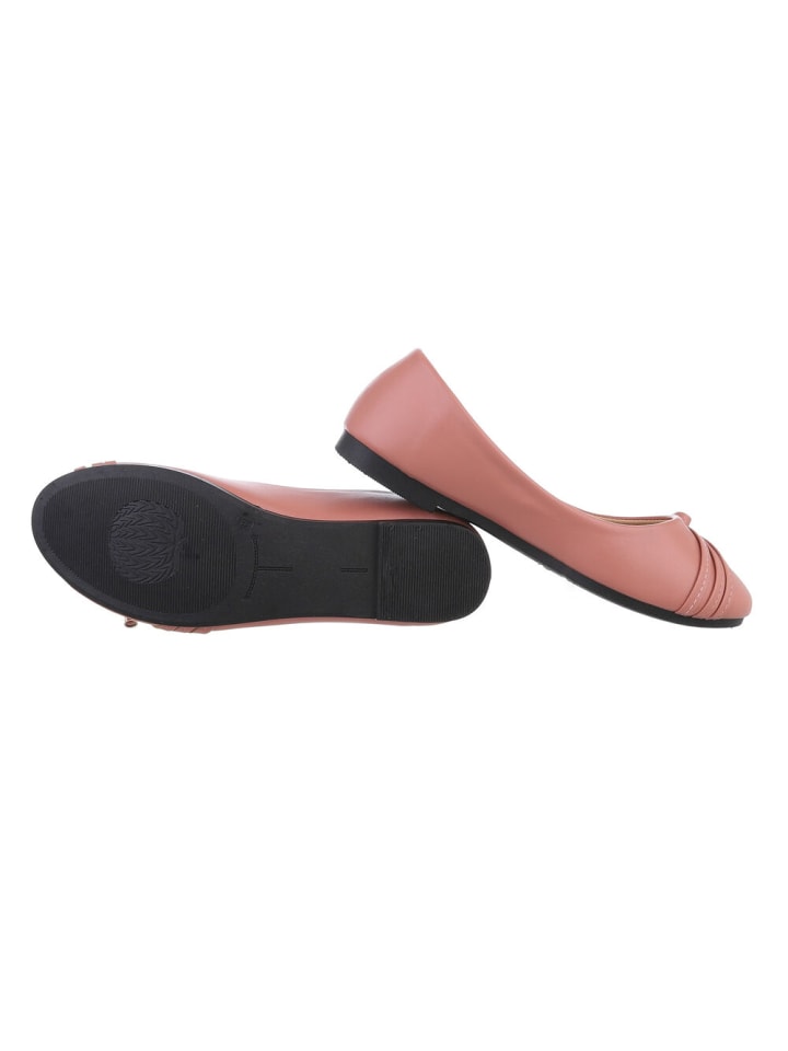 Ital-Design Ballerina in Altrosa günstig kaufen