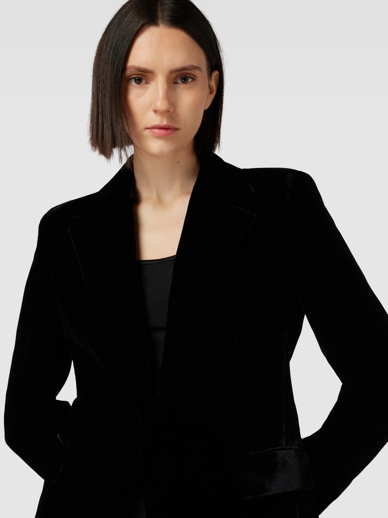 Blazer mit Reverskragen in black