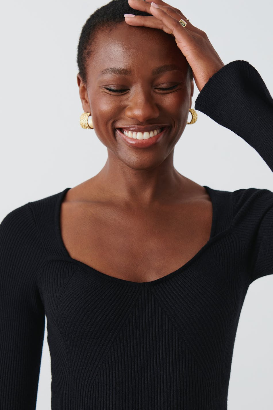 Knitted midi dress