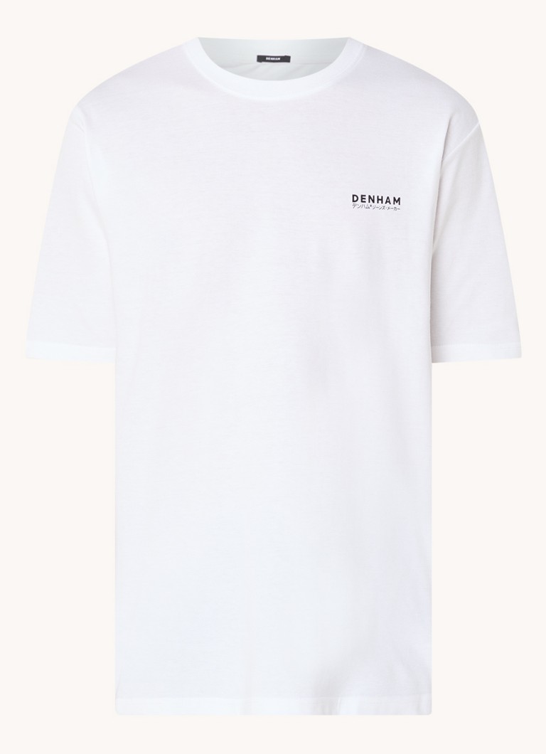 Denham Dragon -t-paita, jossa logo ja painatus takana