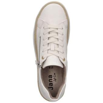Jana Sneaker Schnürer in weiß