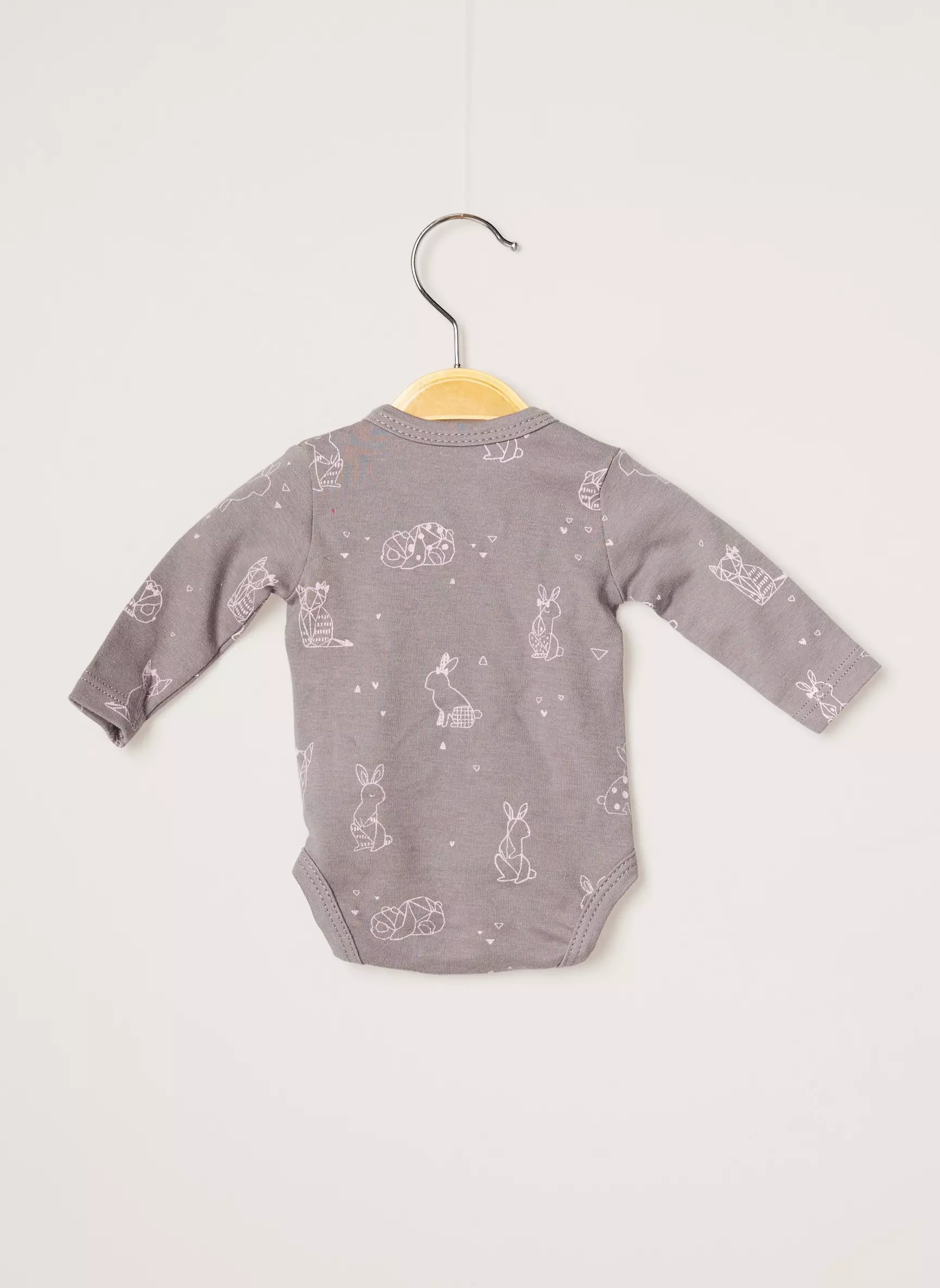 3 Pommes Body 1 Enfant couleur gris