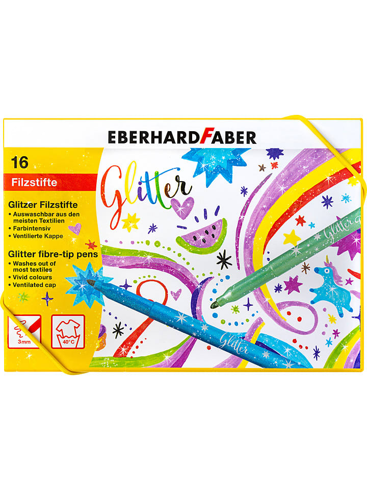Eberhard Faber Glitzer-Fasermaler - 16 Stück günstig kaufen onesize
