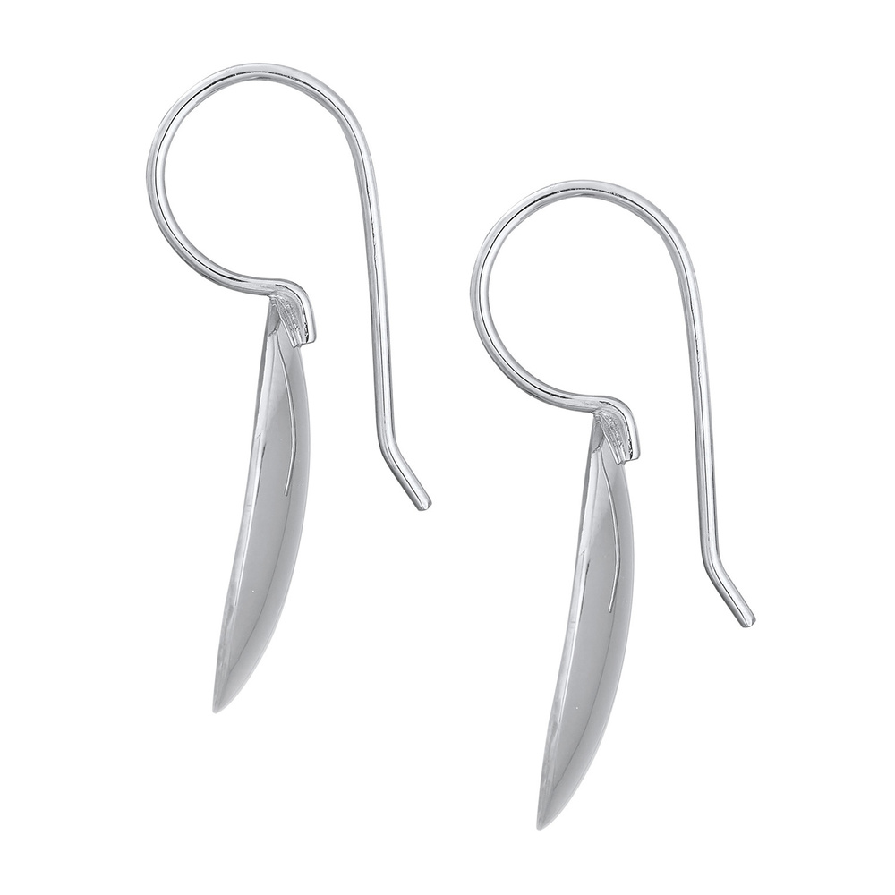 Nenalina Nenalina Boucles d'Oreilles Femmes pendentif d'oreilles rond géo mat en argent st Boucles d'oreilles