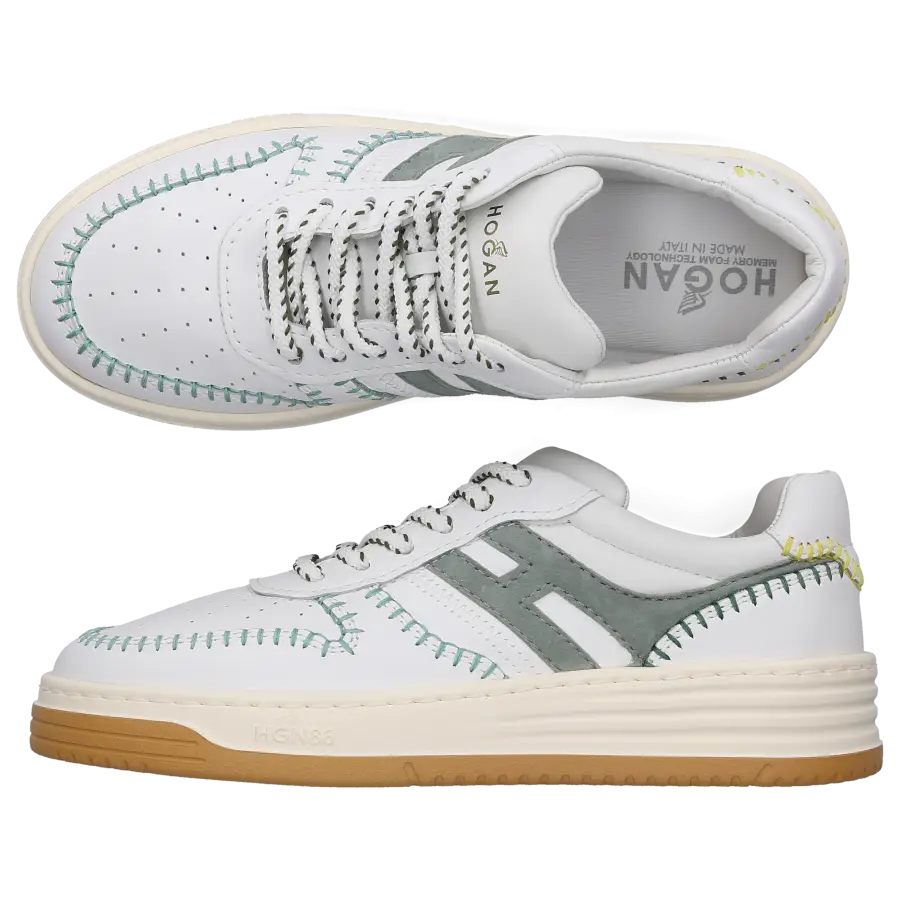 Hogan - Sneaker low H630 Kalbsleder - grün