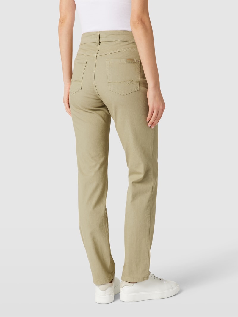Jeans im 5-Pocket-Design Modell 'CORA' in khaki