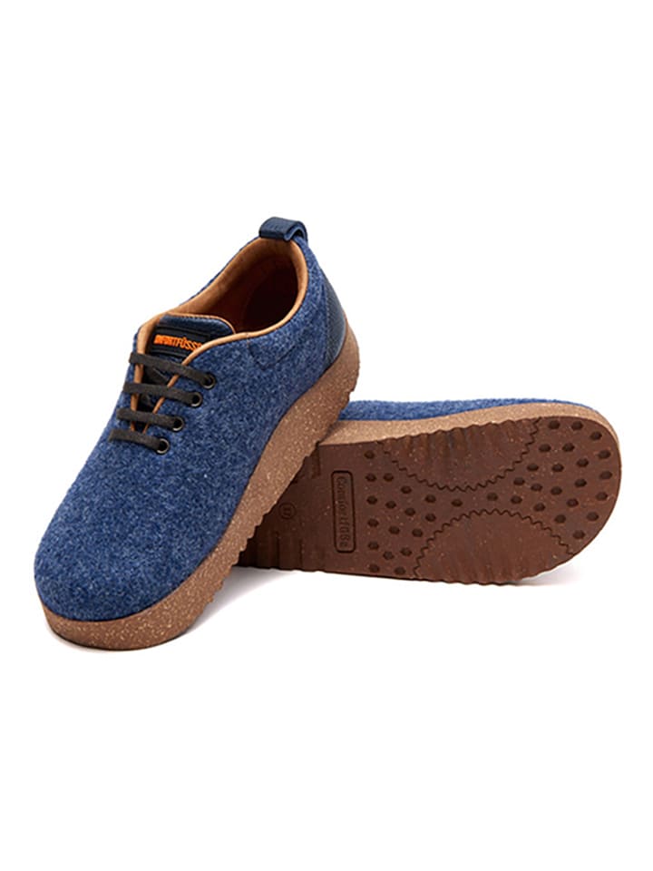 Comfortfusse Woll-Sneakers in Dunkelblau günstig kaufen