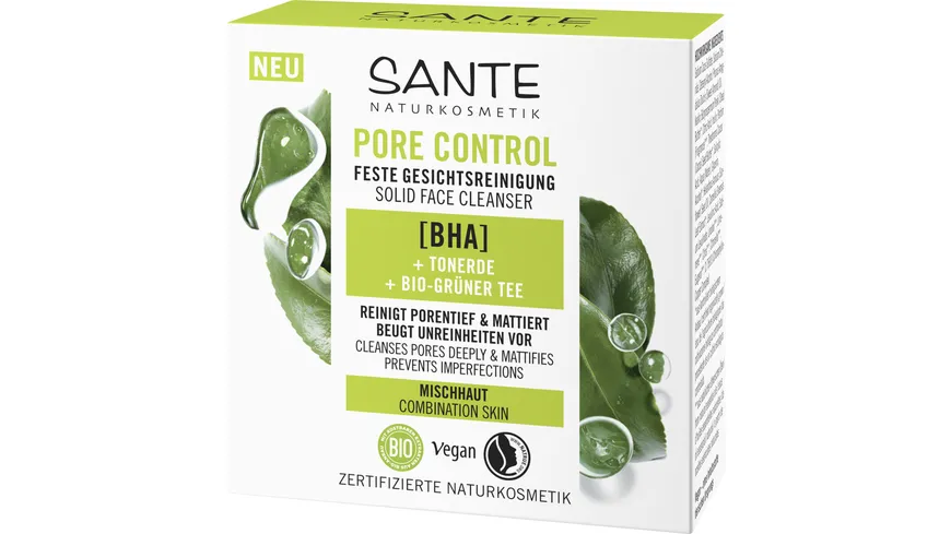 SANTE Pore Control Gesichtsreinigung Fest 60 g