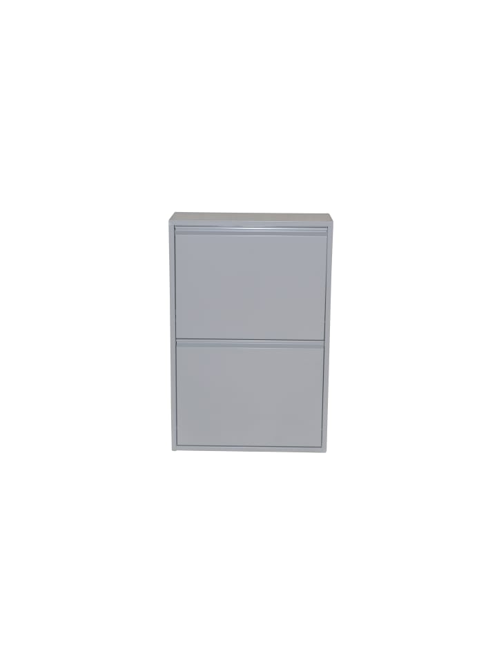 möbel-direkt Mülltrenner (2Klappen/4Eimer) Madrid in grau günstig kaufen 1 Stück