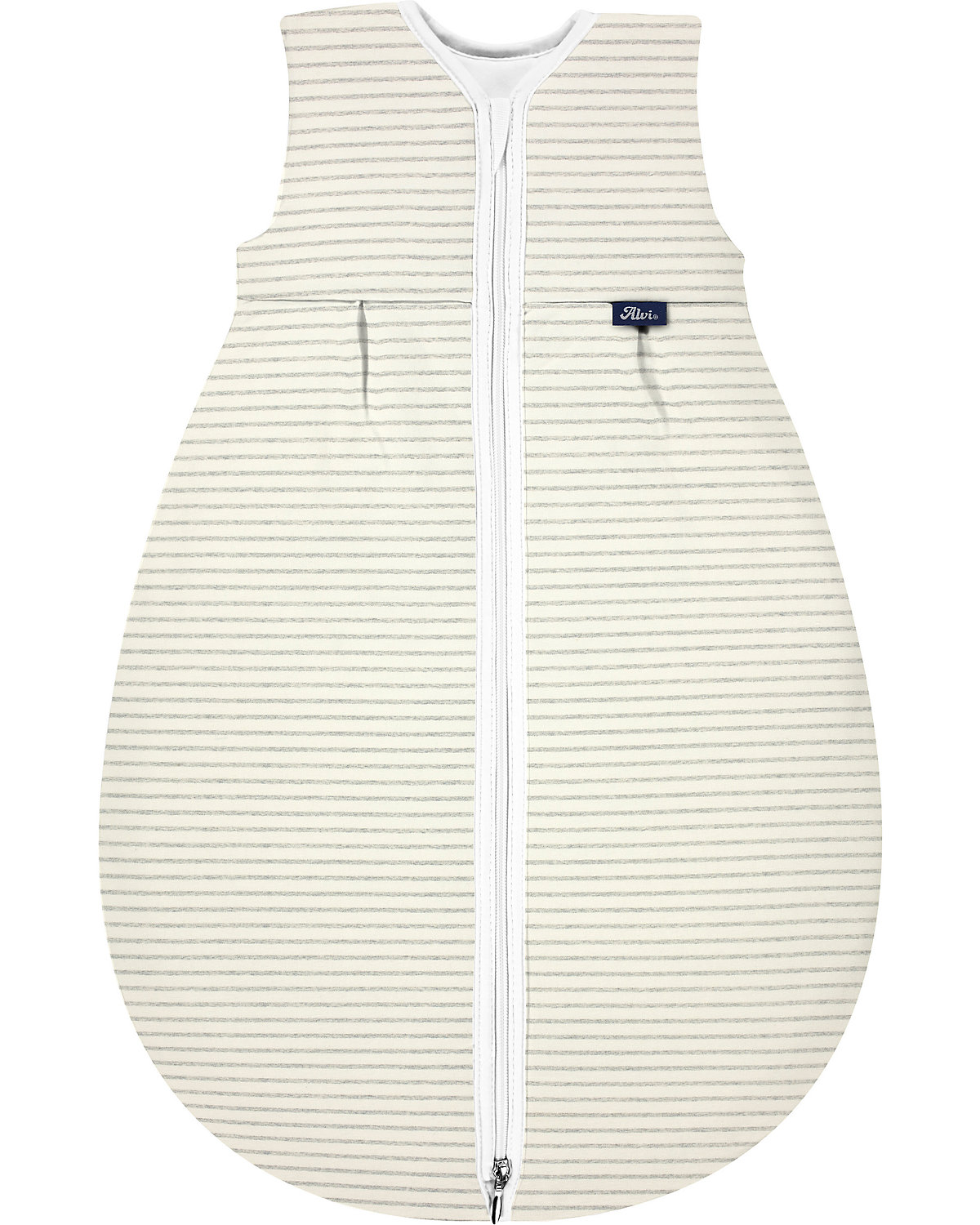 Kugelschlafsack Mäxchen Thermo, Bio Baumwolle - TOG 3,0 - Ringlets grey, 80 cm