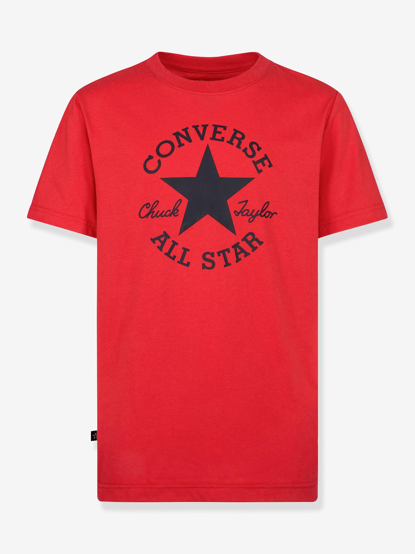 Converse Jungen T-Shirt Chuck Patch CONVERSE, Bio-Baumwolle - rot