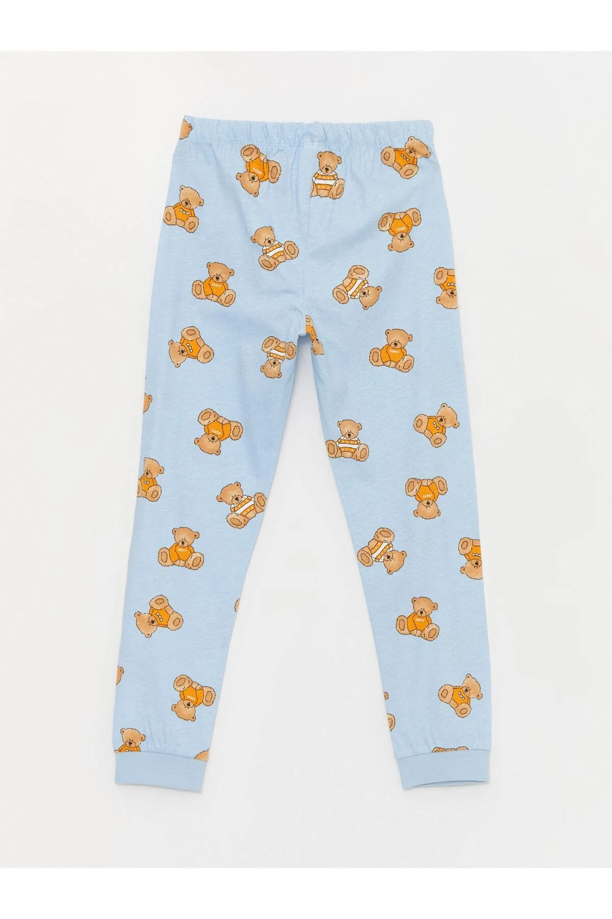 LC Waikiki  Bedrucktes Langarm-Pyjama-Set für Mädchen mit Rundhalsausschnitt