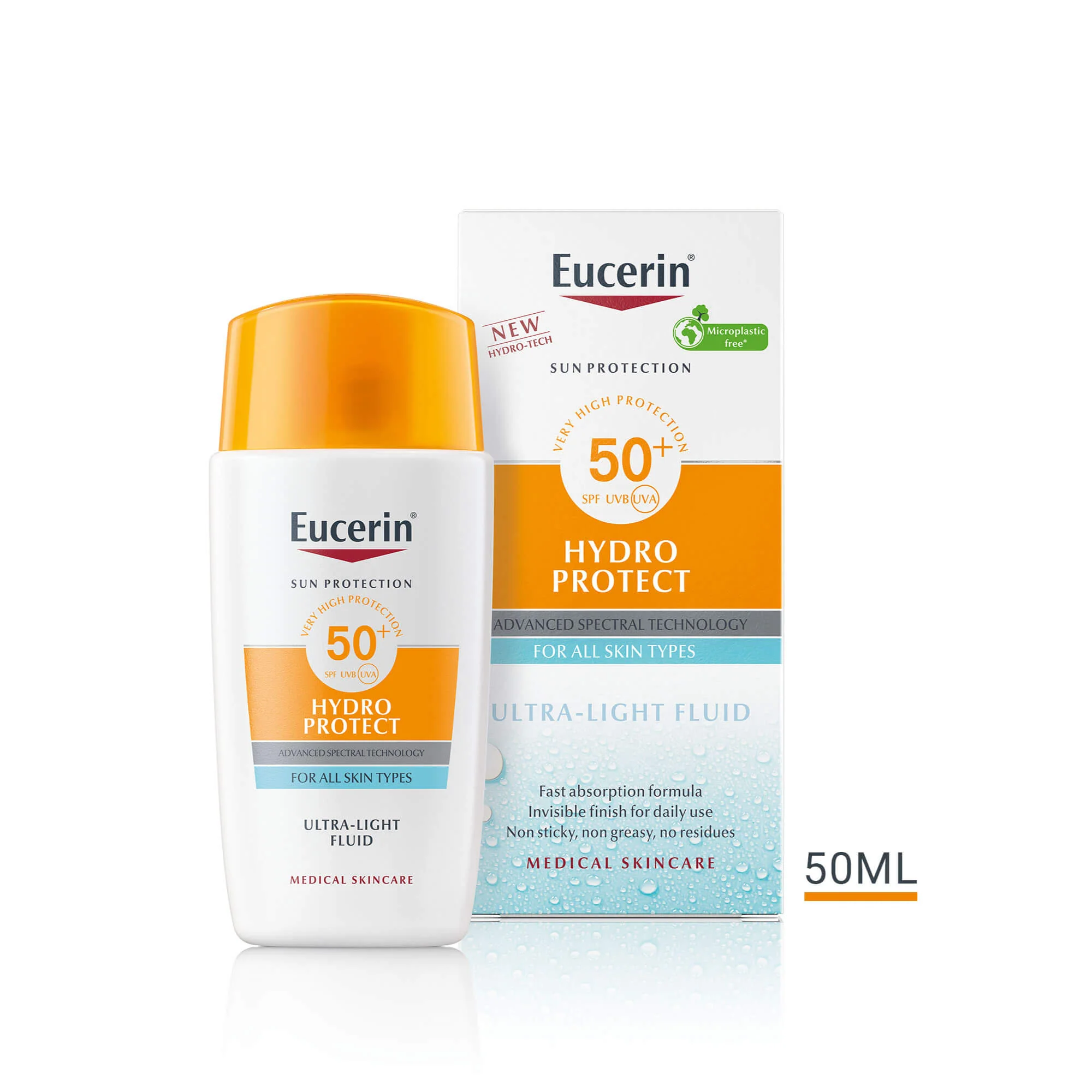 Sun Protection Hydro Protect Ultra-Light Fluid SPF50+ - Krema za sunčanje za lice s visokom zaštitom.