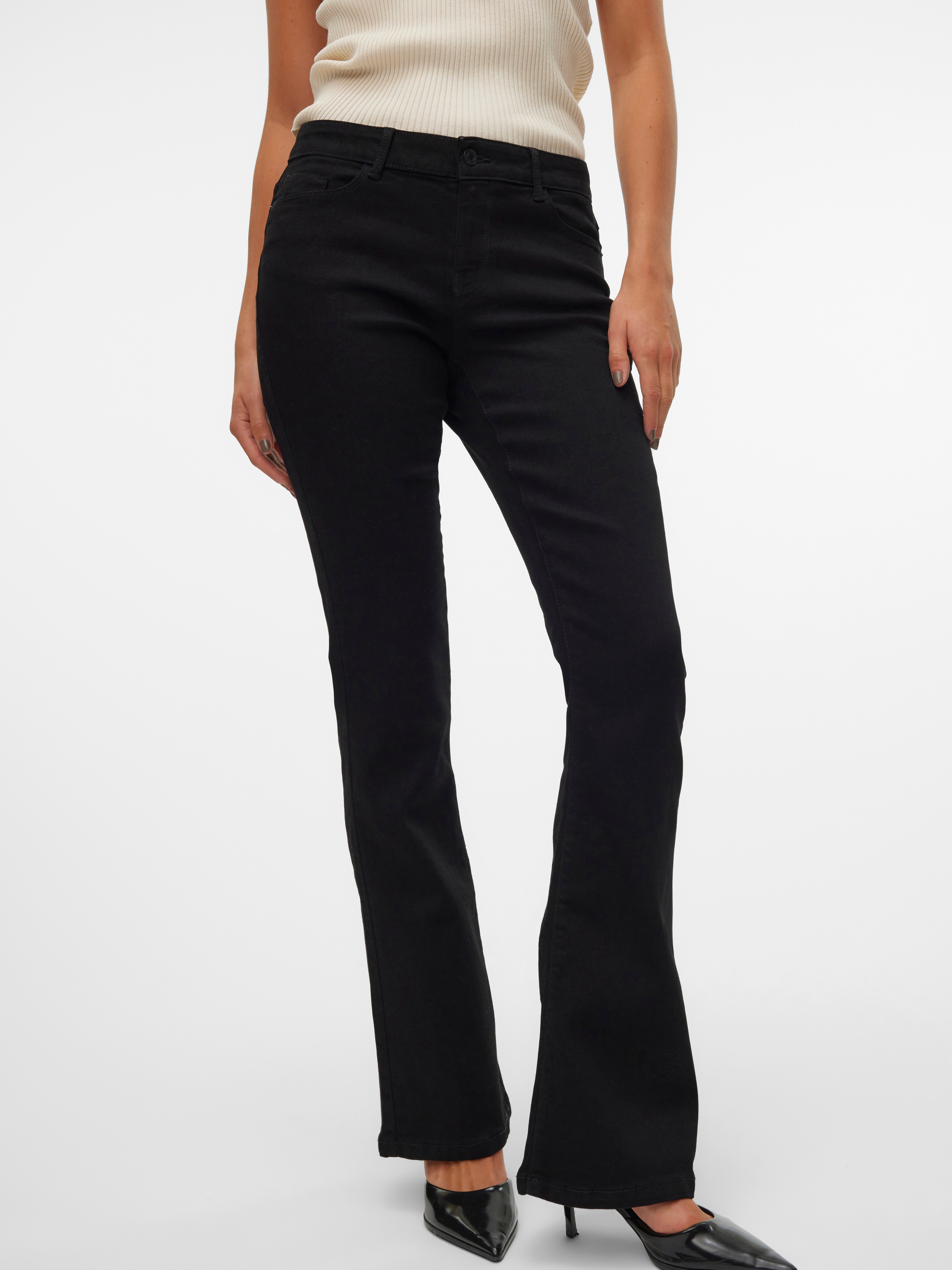 VMELLY Mid Rise Ausgestellt Jeans