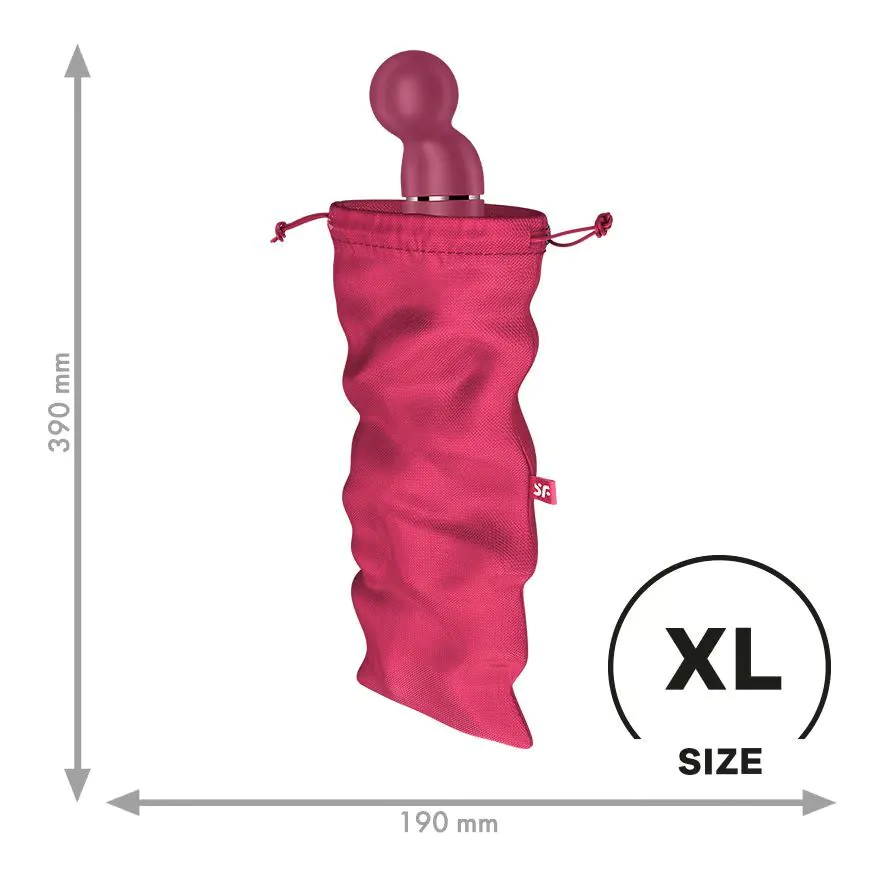 Satisfyer Treasure Bag XL lyserød opbevaringstaske til erotisk legetøj