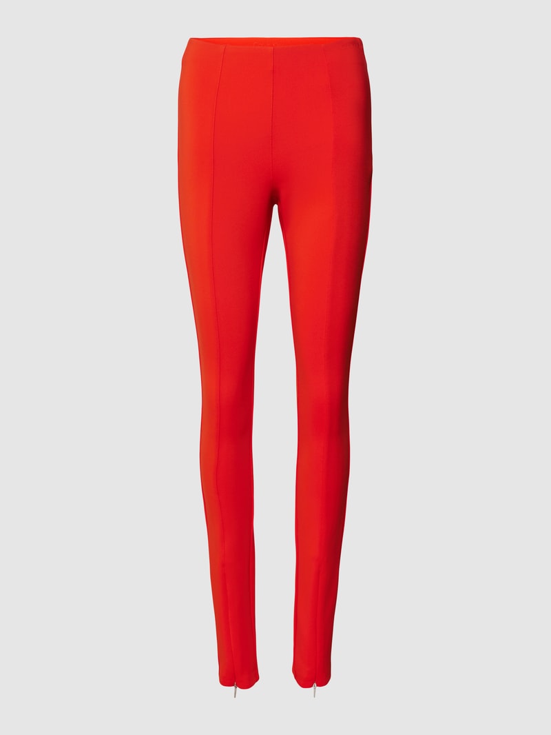 Leggings mit elastischem Bund in rot