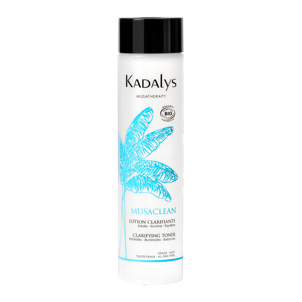 Kadalys Lotion Clarifiante Bio Musaclean Lotion exfoliante, équilibrante et unifi ante