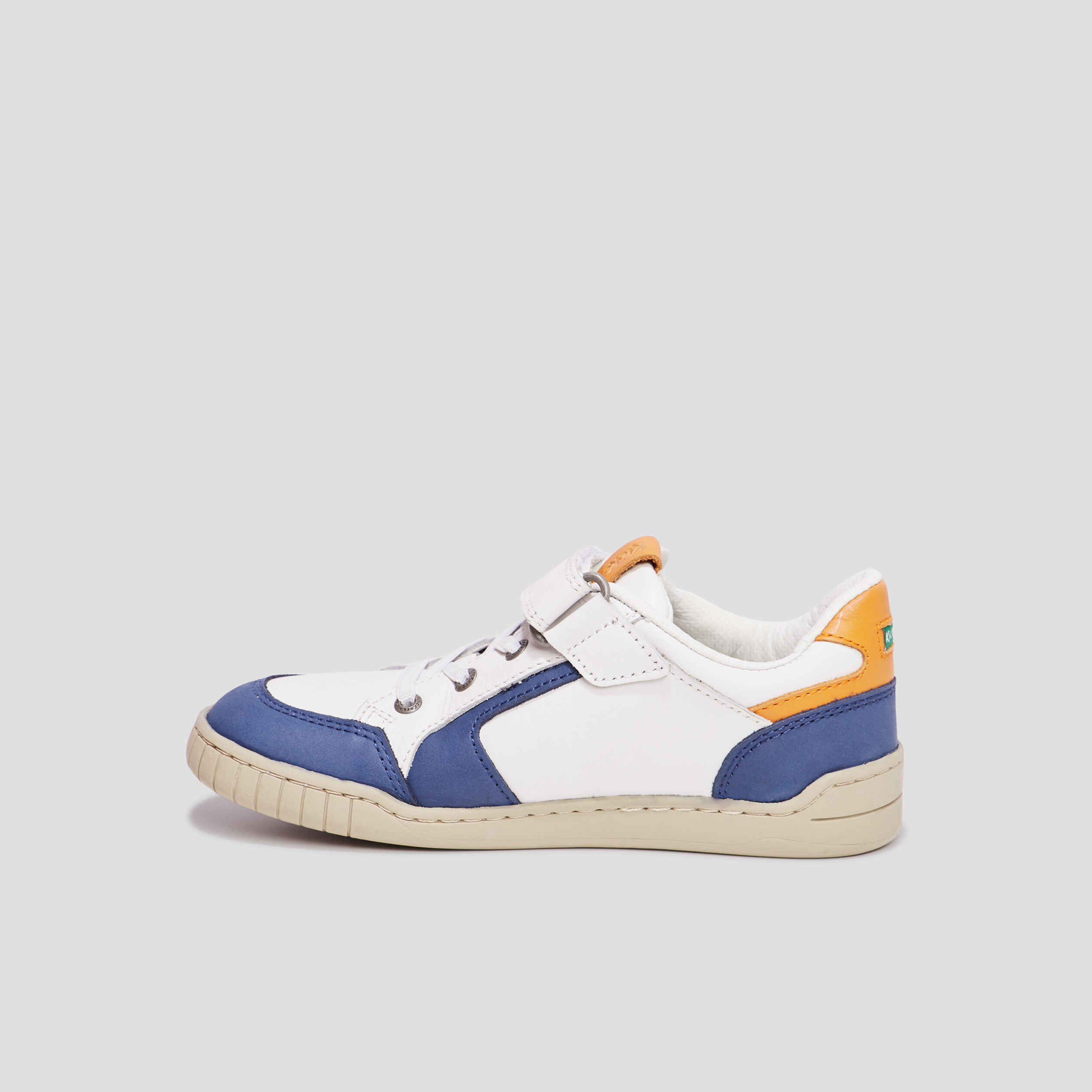 Tennis basses en cuir Kickers Windo blanc garçon | La Halle