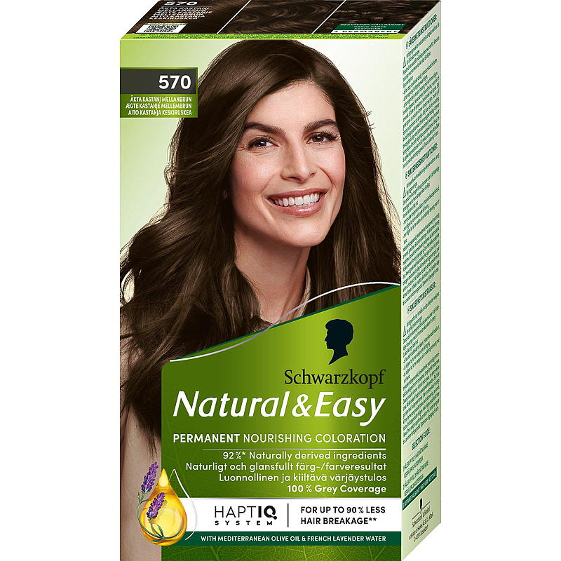 Natural&Easy Hårfarge Natural & Easy 570 mellombrun