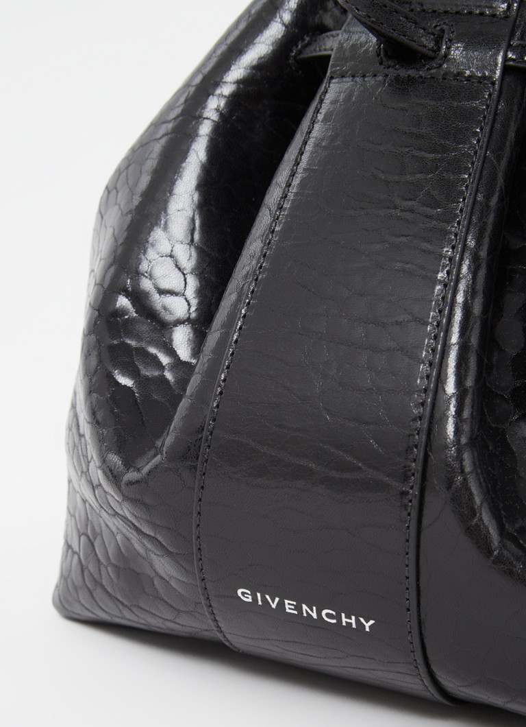 Geantă de umăr Givenchy de mărime medie, din piele de miel, în culoarea dovleacului