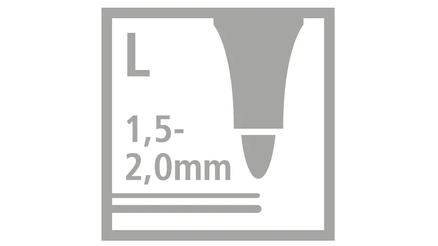 STABILO® Gefederter Dreikant-Fasermaler Trio Scribbi schwarz