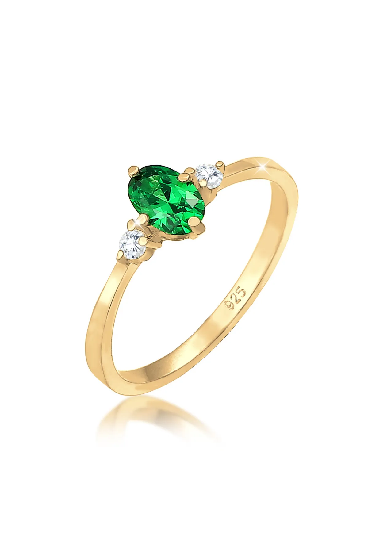 ELLI  Ring Bandring Verlobung Zirkonia Kristalle 925 Silber