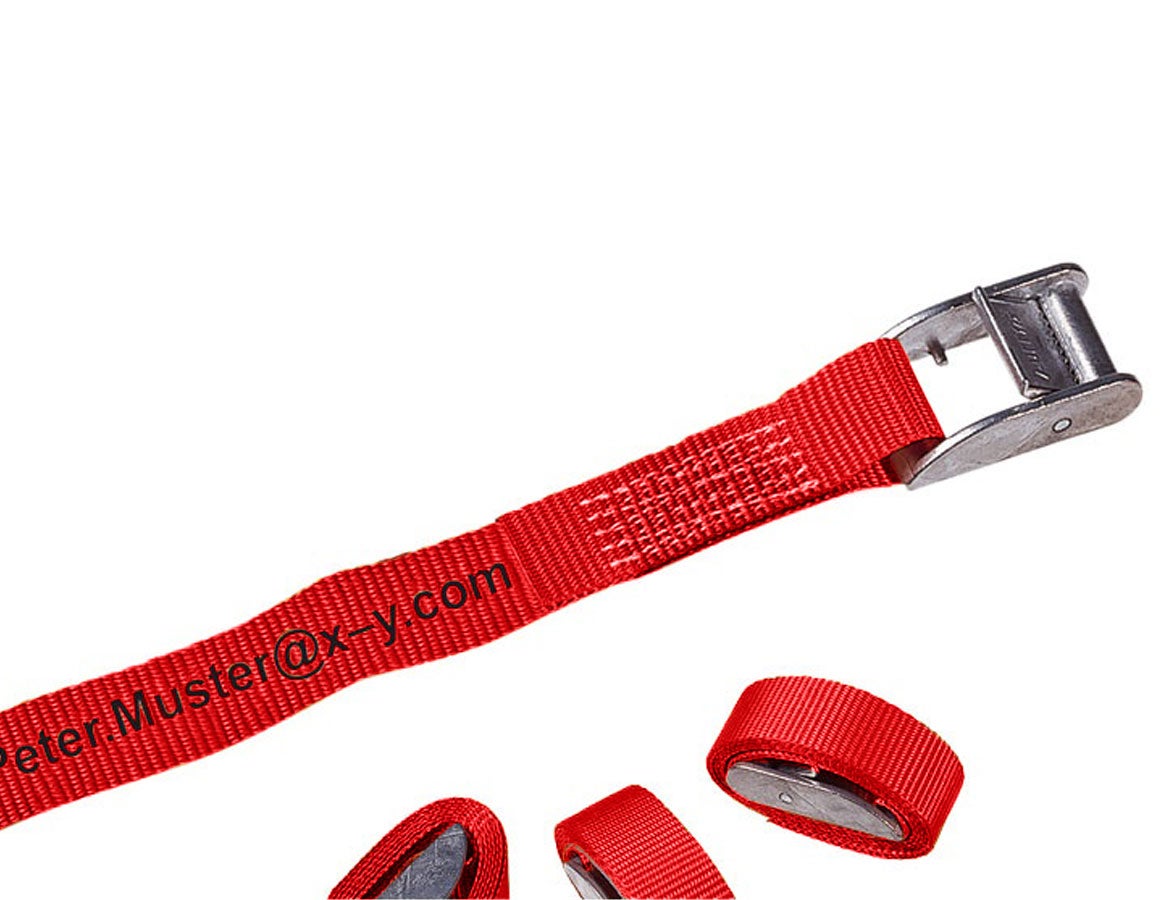 20 Spanngurte, 1-tlg. mit Klemmv., inkl. Druck
